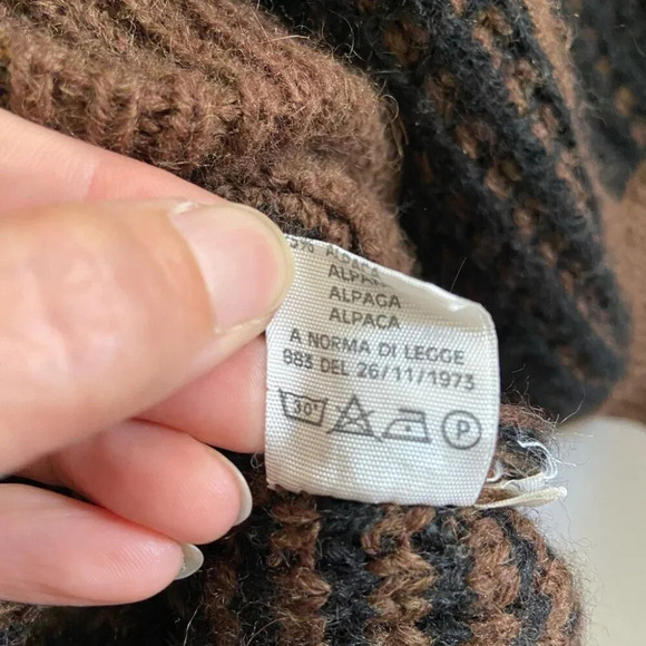 Creazioni Fraber vintage made in Italy alpaca wool crewneck sweater - Picture 9 of 12